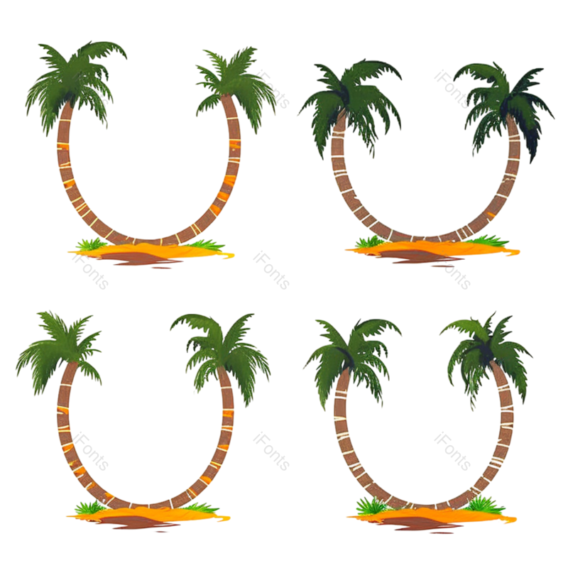 边框图片,创意边框元素,旅游图标PNG,叶子边框免抠素材